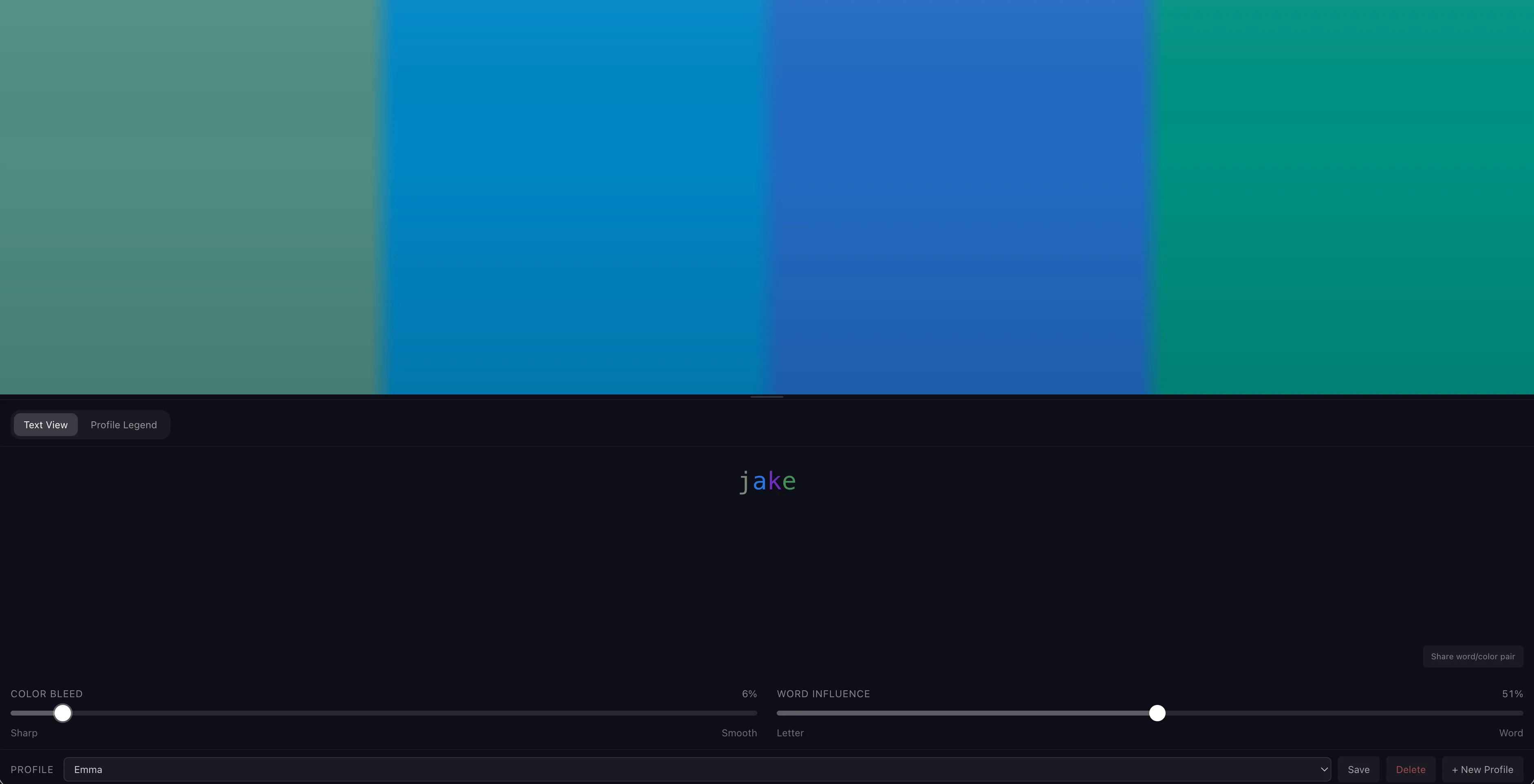 Old Synesthesia Visualizer landing page